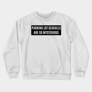 Parking lot seagulls are so mysterious ,Funny Bumper Crewneck Sweatshirt